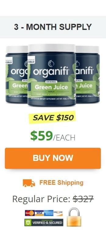 Organifi Green Juice 3 bottle 